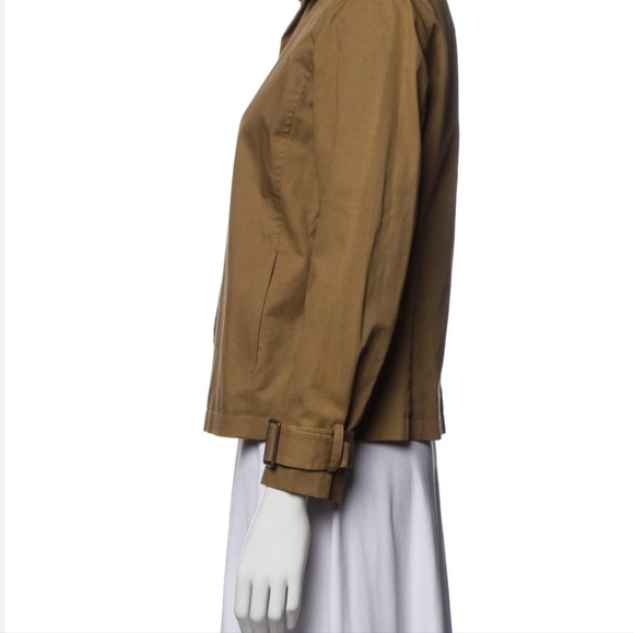 Theyskens' Theory Cotton Linen Brown Jacket 0 - Picture 6 of 11
